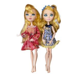 Lot Of 2 Ever After Dolls Apple White Missing One Hand And Blonde Lockes